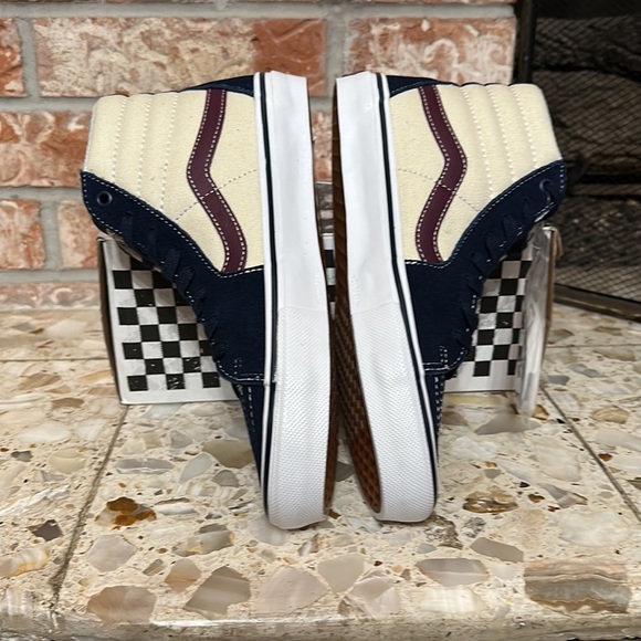 Vans Skate Sk8 Hi Dress Blue Turtle Dove - Picture 3 of 9
